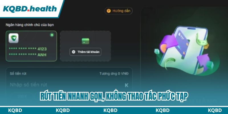 Rút thưởng nhanh gọn lẹ tại trang chủ 86BET